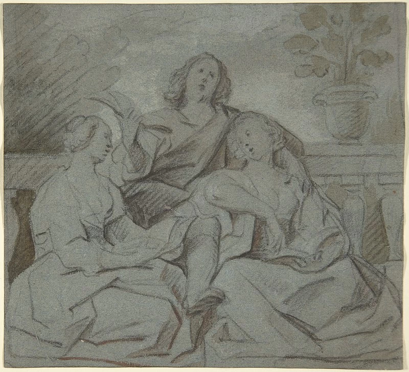 Disegno - Un giovane e due ragazze che cantano, Metropolitan Museum of Art
